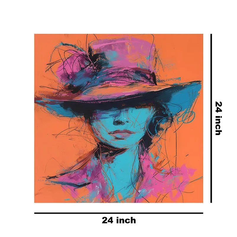 Woman With A Hat Wall Painting media 8