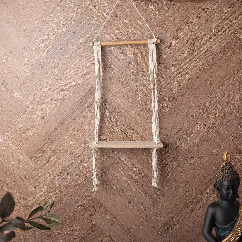Jacinta Macrame Wall Shelf media 3
