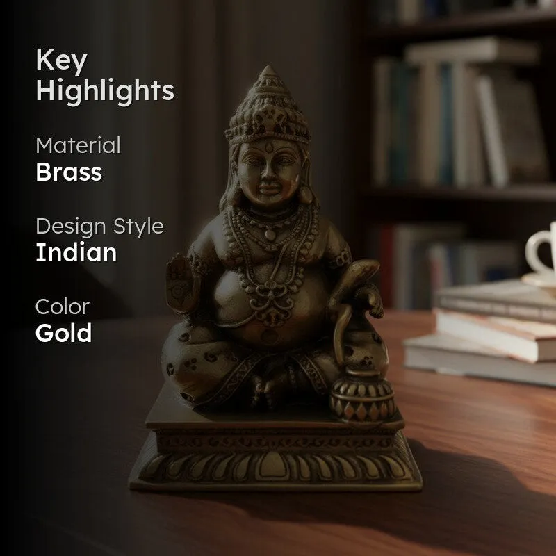 Divine Kuber Brass Idol media 2
