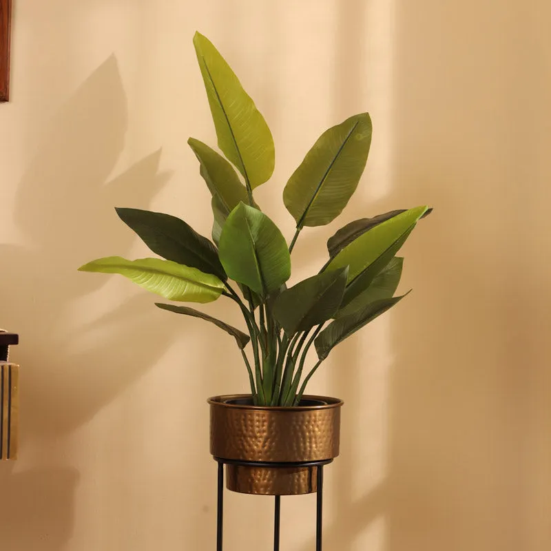 Artificial Realistic Banana With Black Plastic Pot - 2.3 Feet media 6