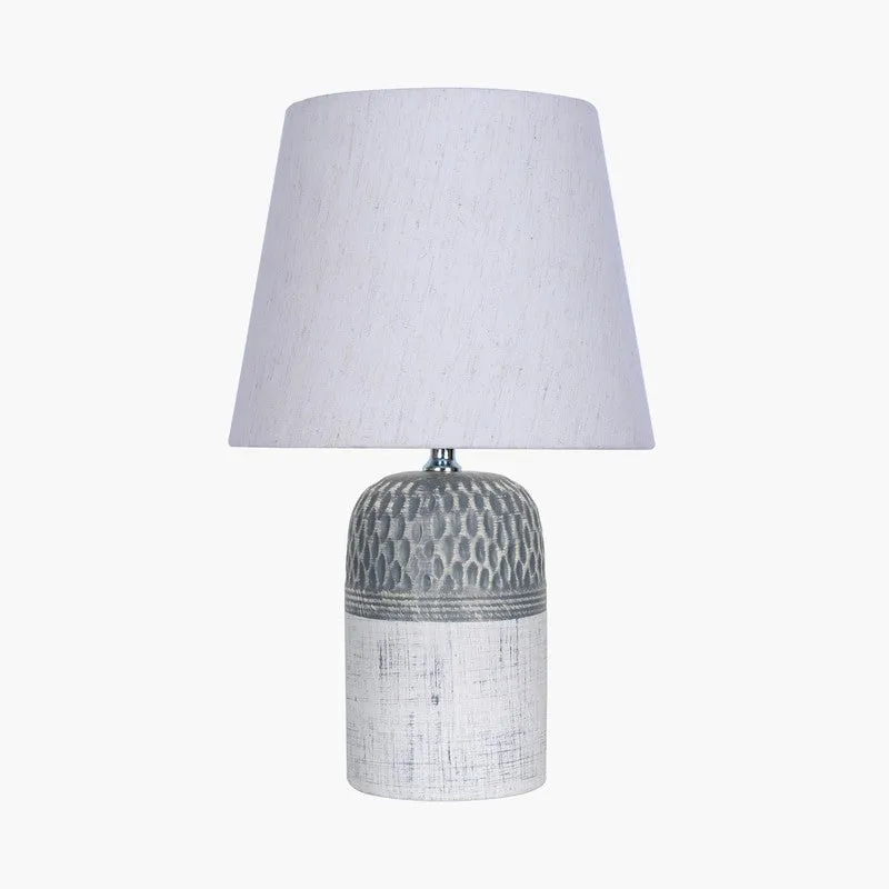 GlowCraft Designer Ceramic Table Lamp - White media 4