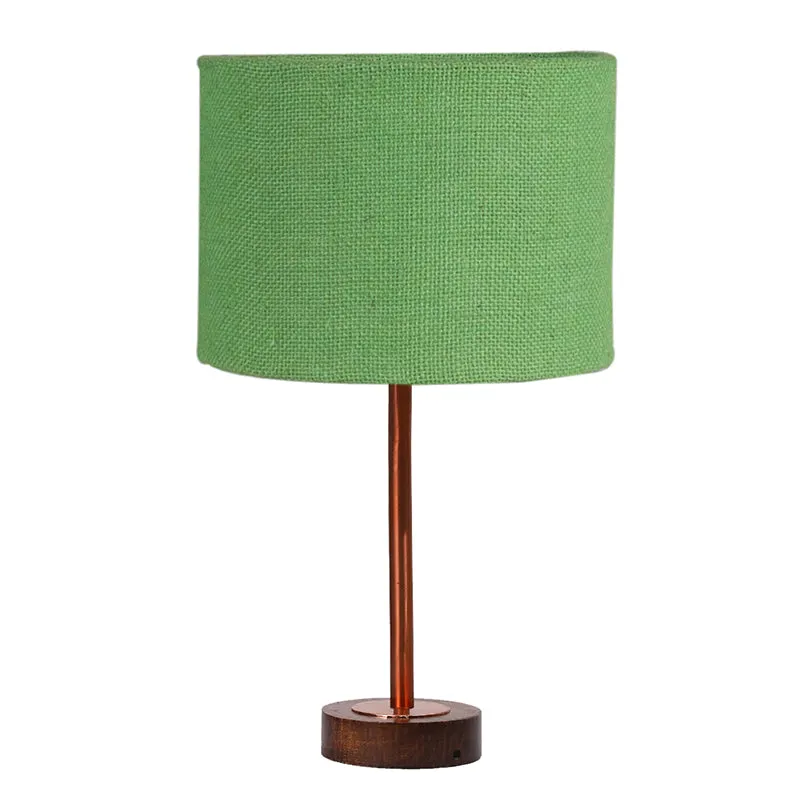 Sienna I Rodin Wooden Table Lamp - Green,Copper,Brown media 4