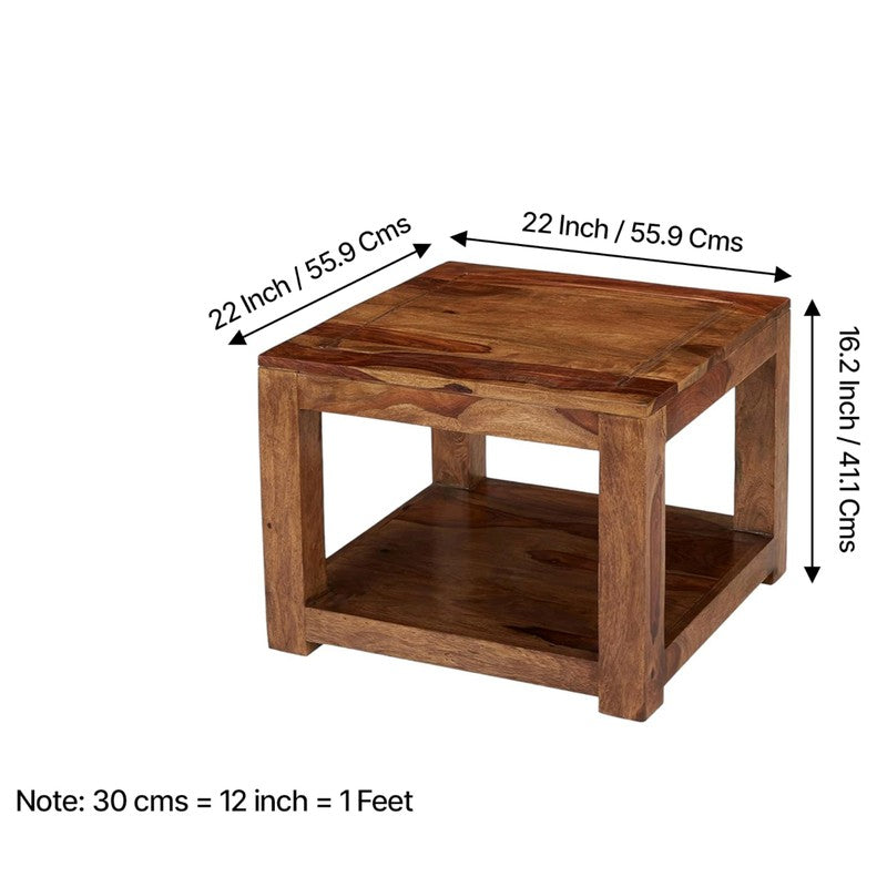 Frixon Sheesham Wooden Center Table - Brown media 11