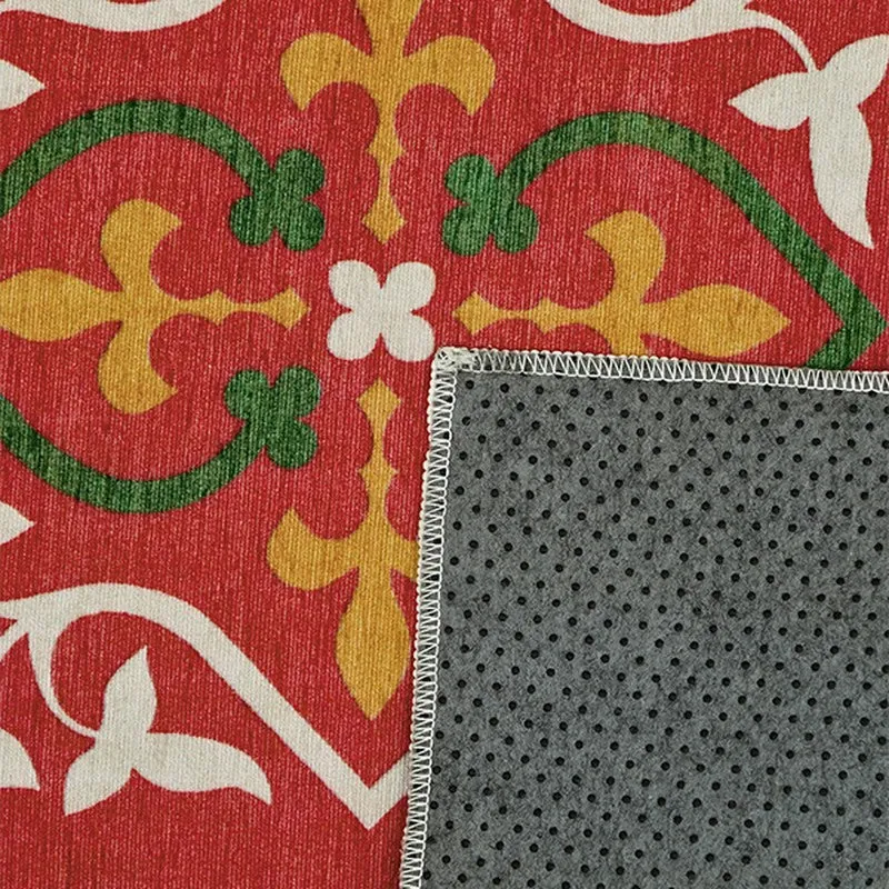 Divine Aangan Prayer Mat (Red) - 550 GSM media 7