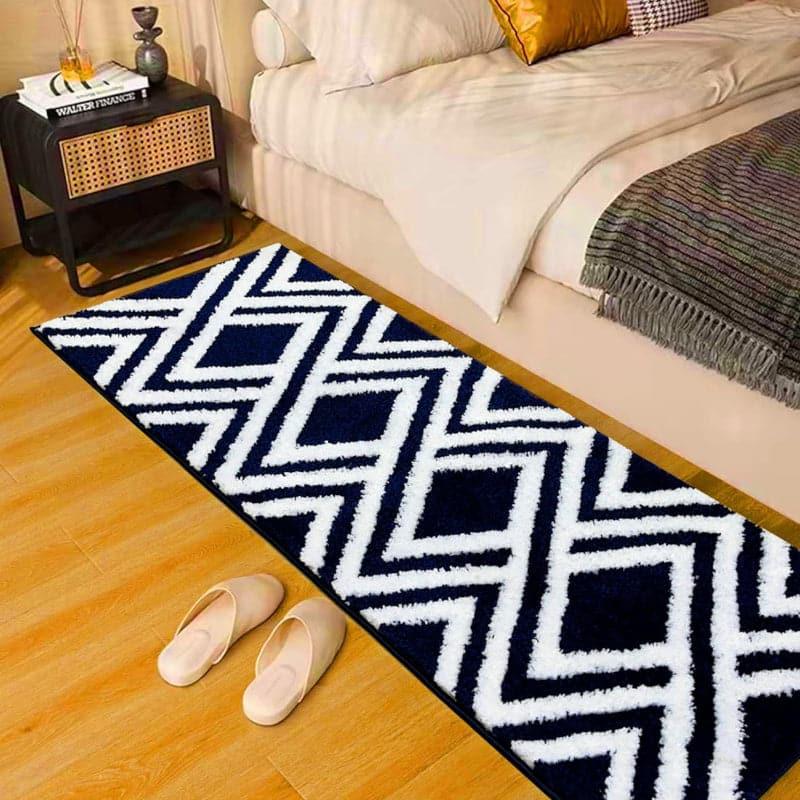 Luxe Plush Micro Fiber Runner Rug - Blue media 4