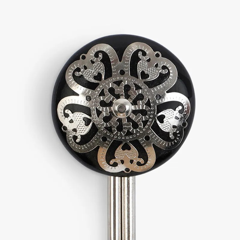 Rana Floral Filigree Wall Hook - Black media 4