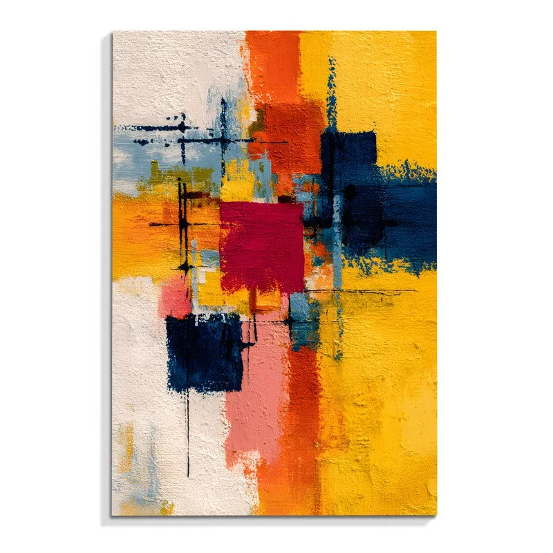 Color Cross Fusion Canvas Wall Art media 3