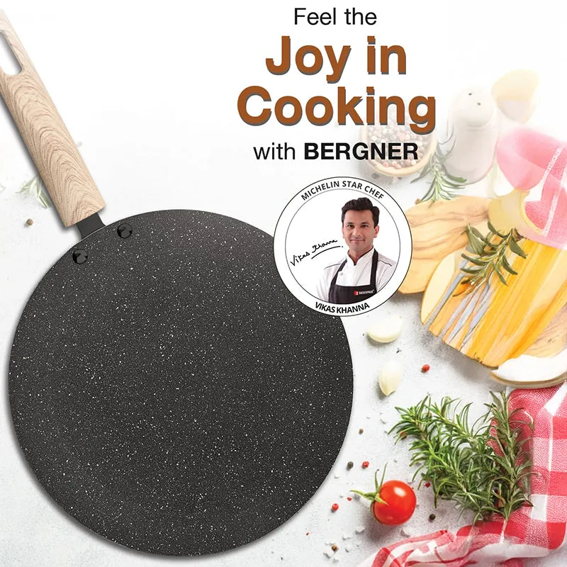 Bergner Terra Black Induction Safe Non-Stick Roti Tawa - 26 cm media 3
