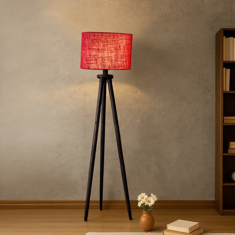 TriAura Prime Floor Lamp (Maroon)