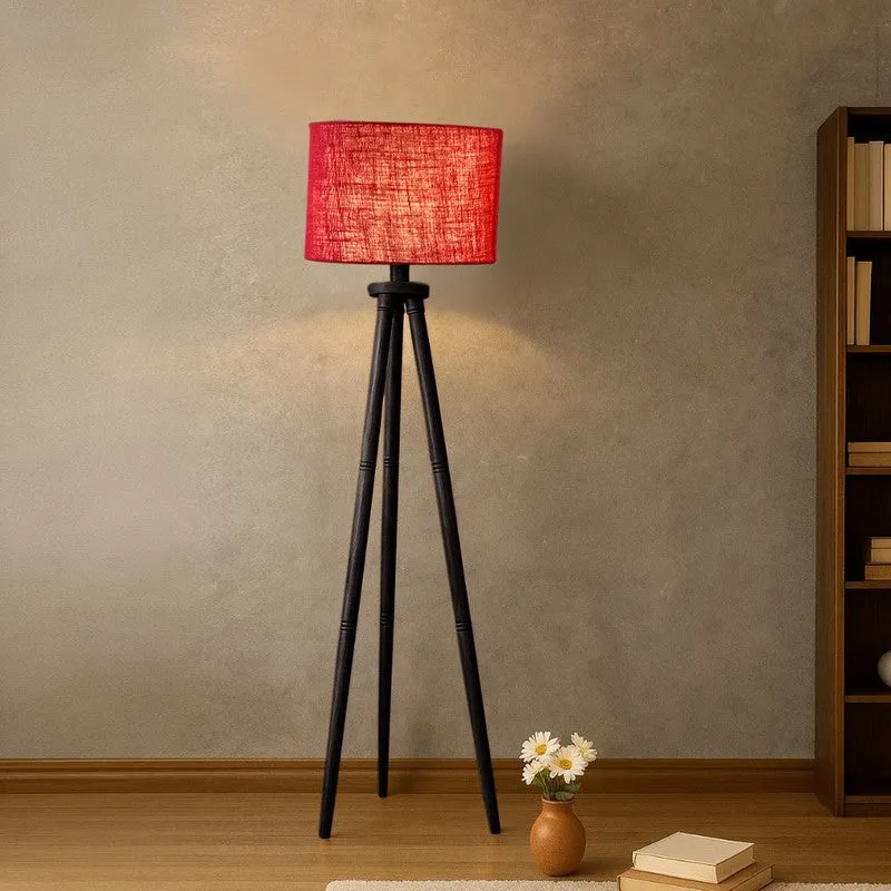 TriAura Prime Floor Lamp (Maroon) media 1