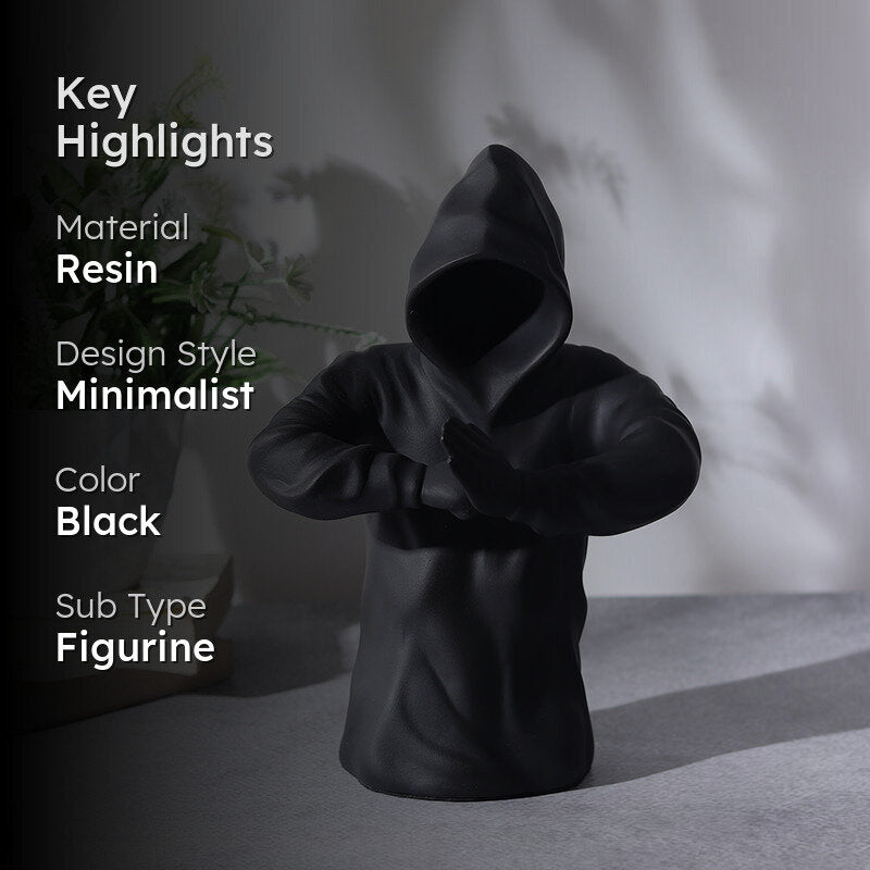 Hooded Ronin Resin Showpiece - Black media 2