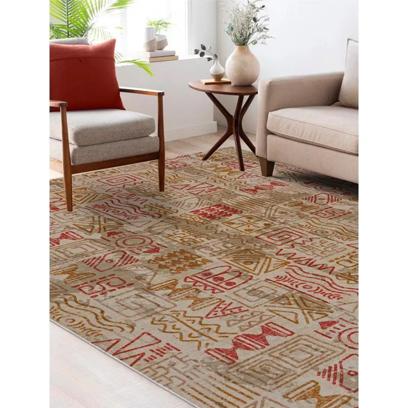Yanika Boho Carpet - Orange media 3