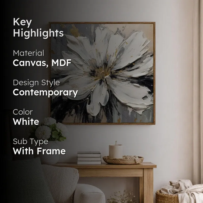 Floral Craft Canvas Wall Art With Frame media 2