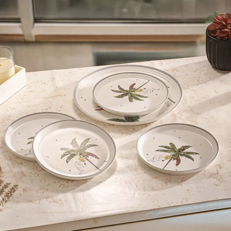 Tropical Mischief 4 Quarter Plates with 1 Dinner Plate - Five Piece Set media 4