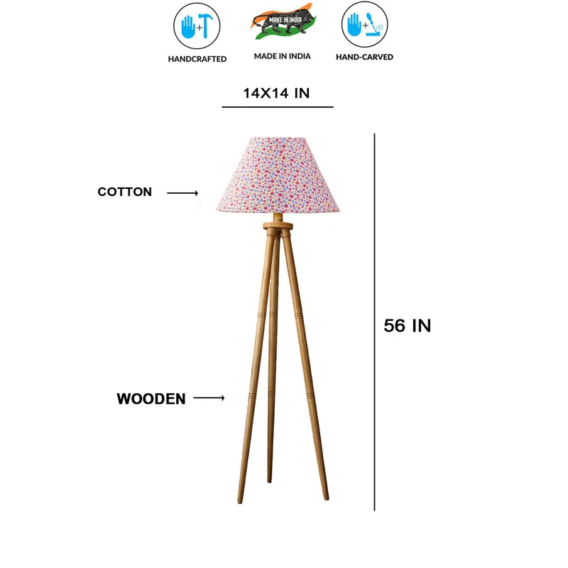 Fleur Cone Tripod Floor Lamp - Multicolor media 6