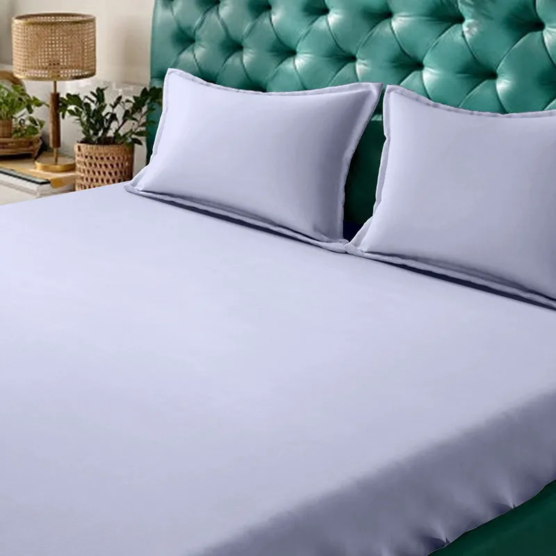 Ress Fitted Bedsheet (Light Purple) - 180 GSM media 5