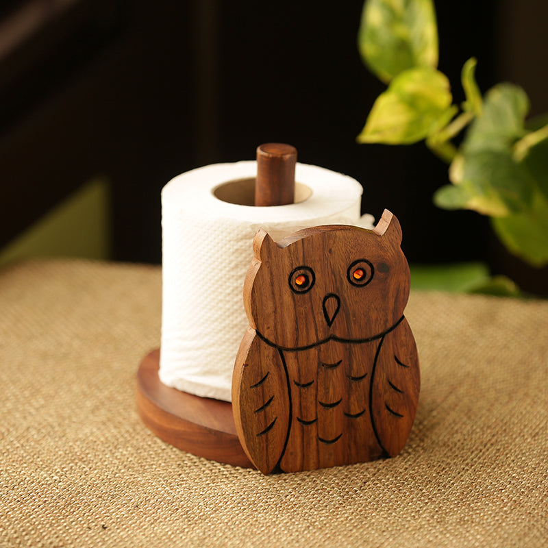 Krittika Sheesham Wood Tissue Holder
