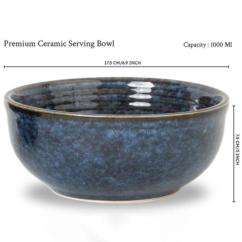 Terra Ridge Serving Bowl (Blue/1000 mL) - Set Of Two media 7