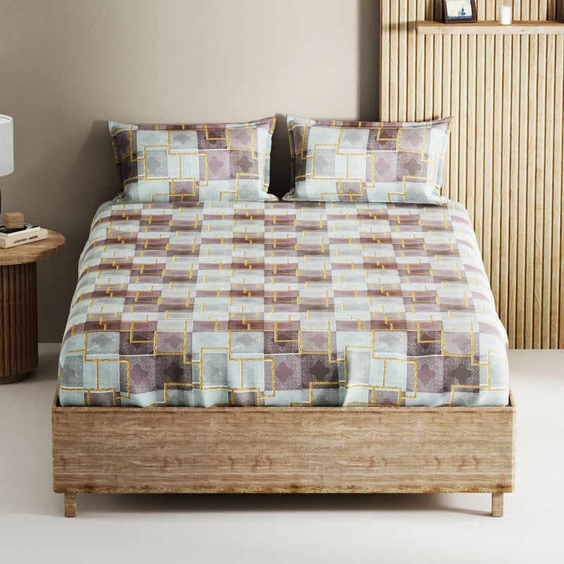 Irvyn Cotton Bedsheet (Multicolor) - 144 TC media 3