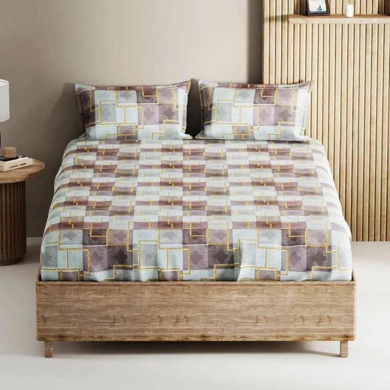 Irvyn Cotton Bedsheet (Multicolor) - 144 TC media 3