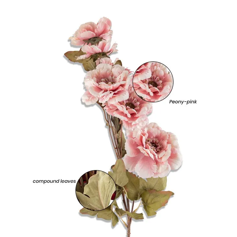 AarviDecor Peony Blush Silk Artificial Flowers media 6