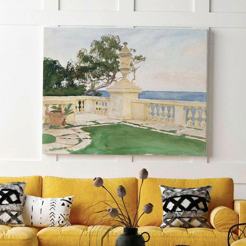 Terrace Vizcaya Canvas Wall Painting - Gallery Wrap