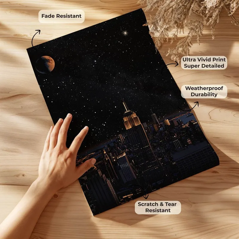 Midnight Skyline Wall Poster media 9