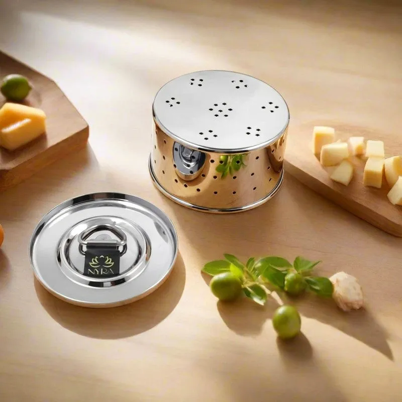 Crest Silver Stainless Steel Paneer Maker Mould - 400 ML media 3