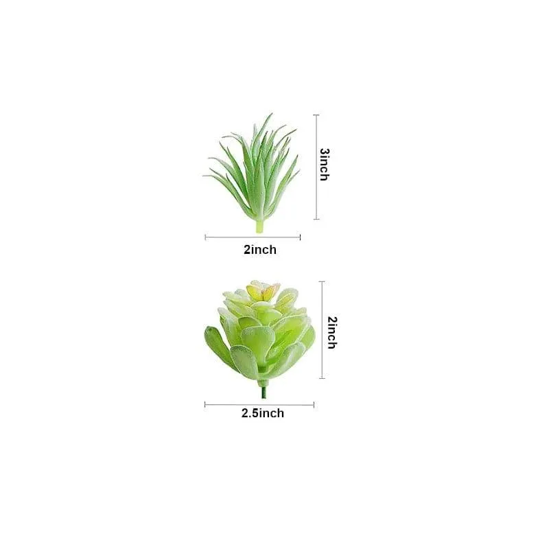 Faux Succulent Artificial Plant - Set Of Twelve media 6
