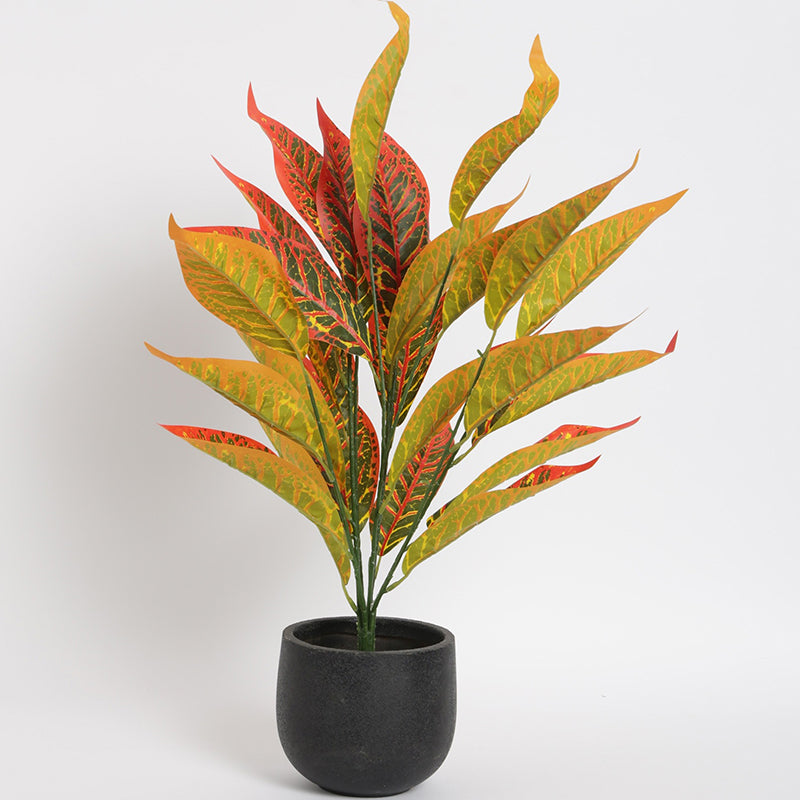 Faux Gyspy Fire Croton Plant - 2.2 Feet media 3