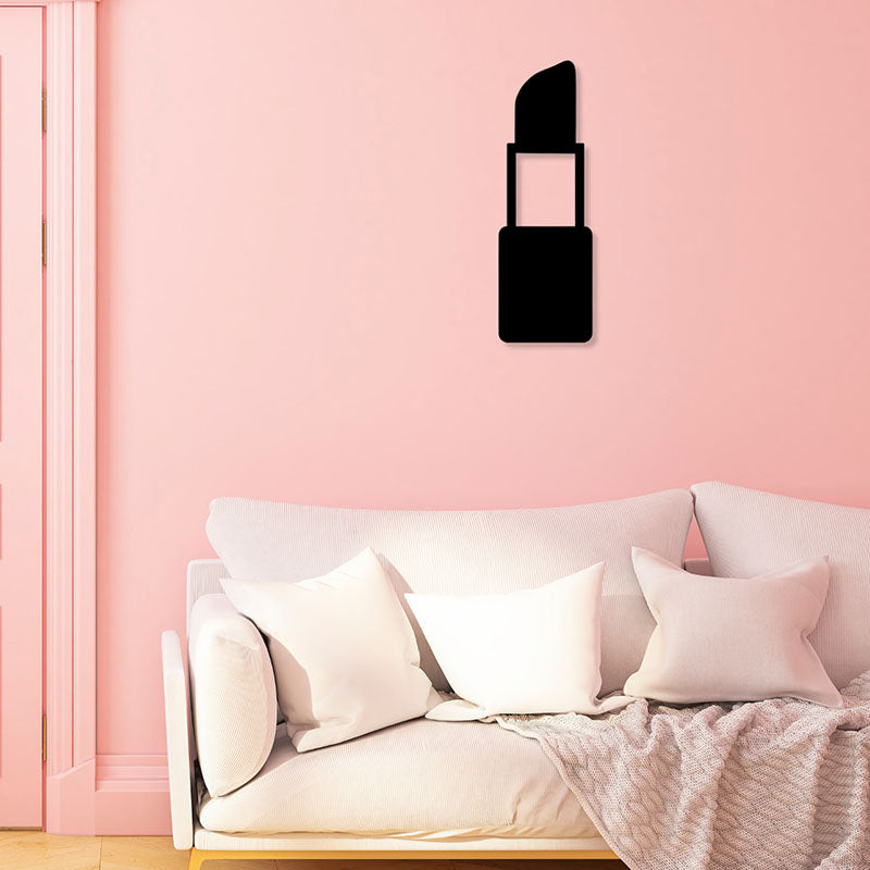 Lipstick Black Iron Wall Accent