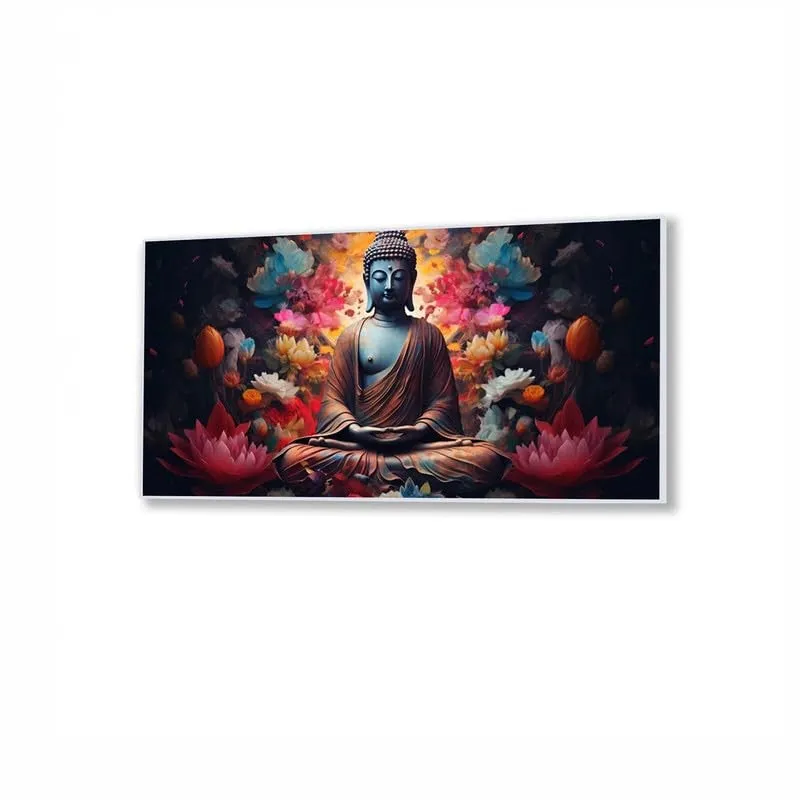 Lotus of Inner Peace Canvas Wall Painting With Frame media 4