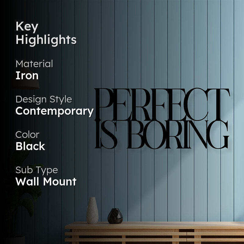 Perfect Is Boring Iron Wall Accent media 2