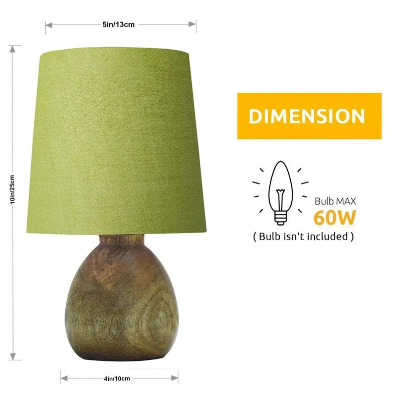 PureVista Wooden Table Lamp - Green media 9
