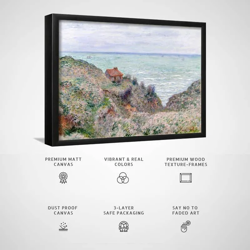 Cabin Of The Customs Watch By Claude Monet - Black Frame media 3