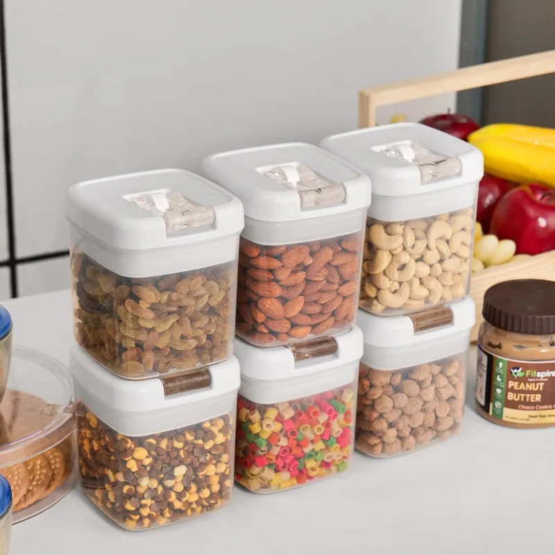 Snaplock Snap Seal Air Tight Container (White/500 mL Each) - Set of Six media 4