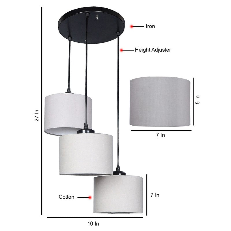 Lumera Drift Metal Ceiling Lamp - Grey media 8