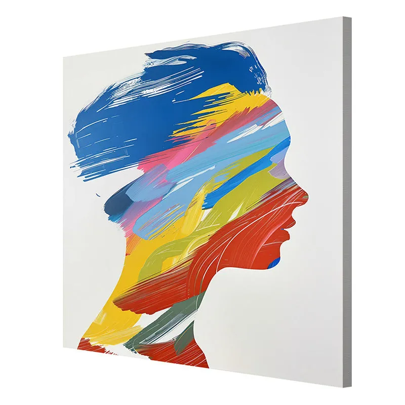 Woman Of Colors Wall Painting media 6