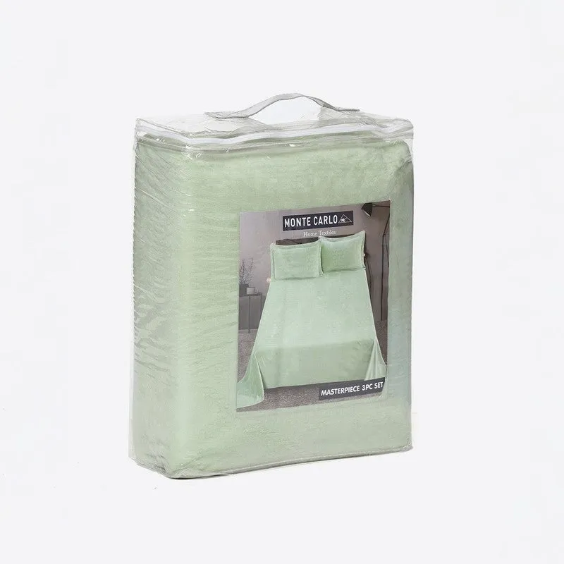 Monte Carlo MuseWeave Bedsheet (Green) - 280 GSM media 6