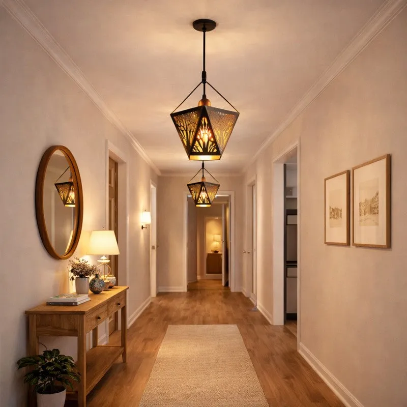 Prism Lantern Metal Ceiling Lamp media 4