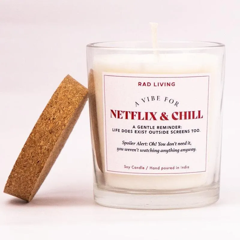 Netflix and Chill Soy Wax Scented Jar Candle media 6
