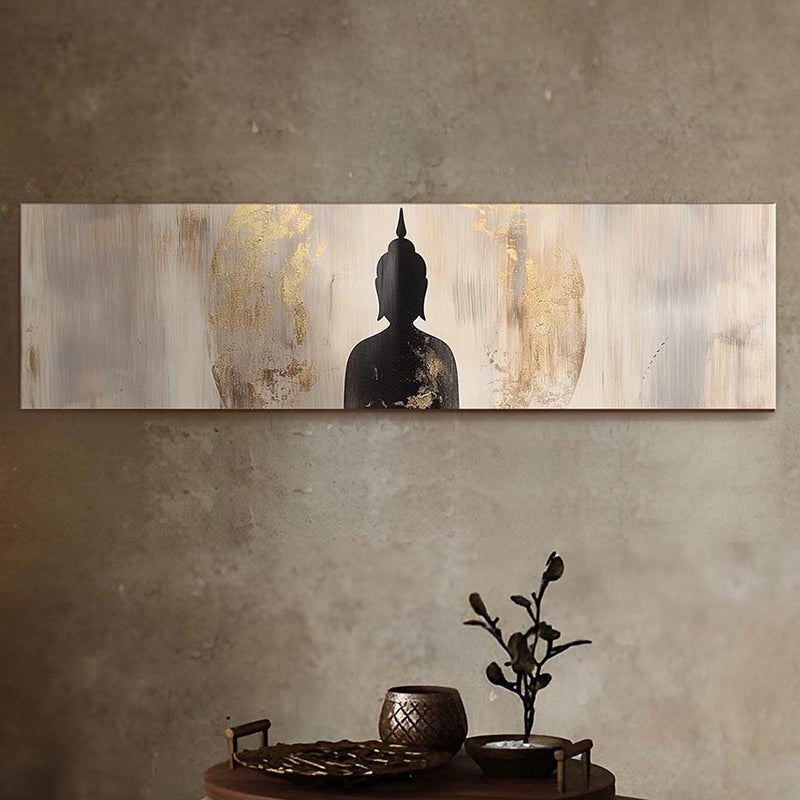 Shadow Of Gautama Spiritual Canvas Wall Art media 7