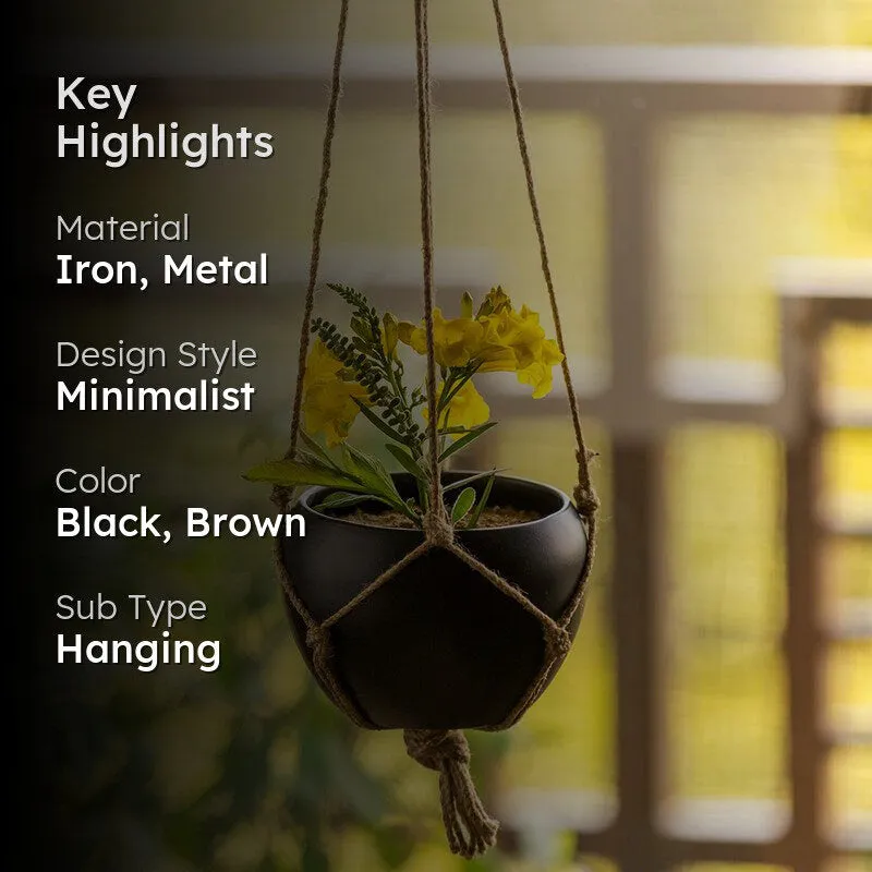 Goblo Handpainted Hanging Planter media 2