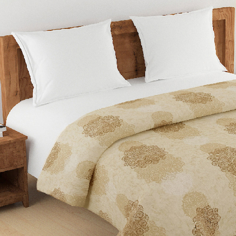 Swayam Calantha Cotton Comforter (Beige) - 150 GSM media 3