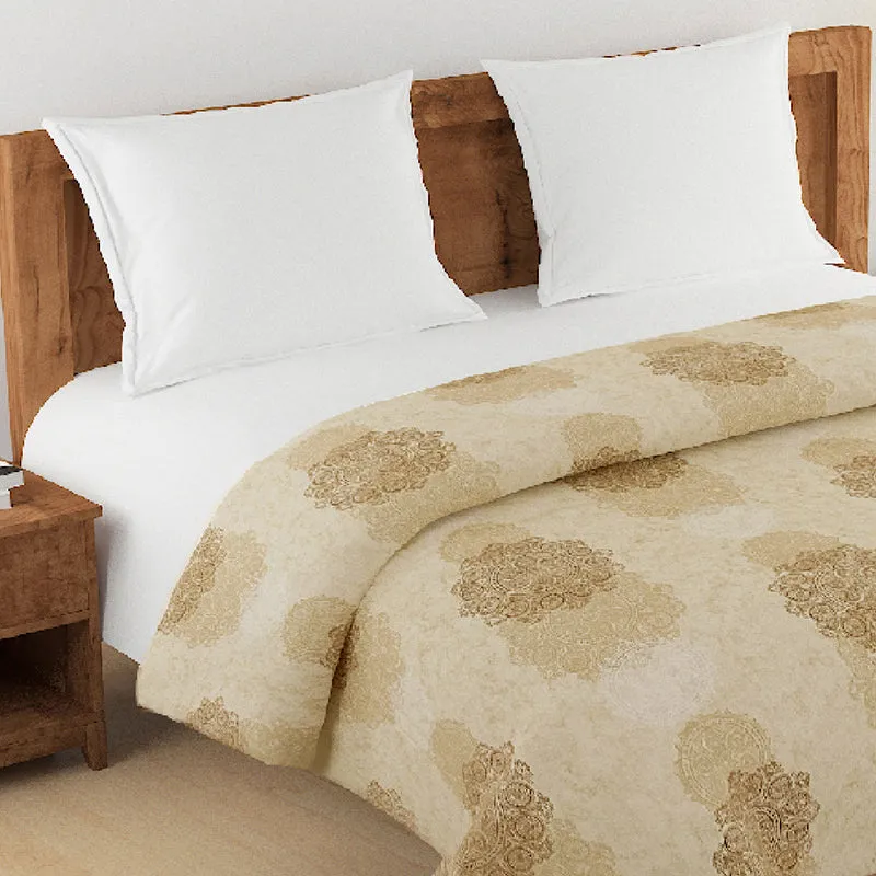 Swayam Calantha Cotton Comforter (Beige) - 150 GSM media 3