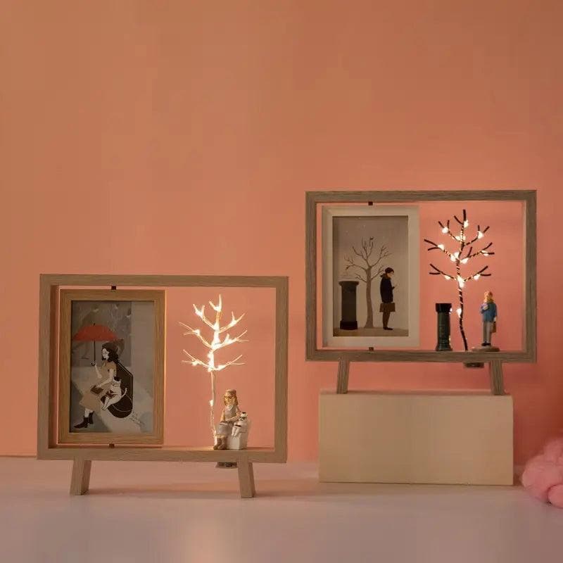 Girl Await Photo Frame With LED Light media 3