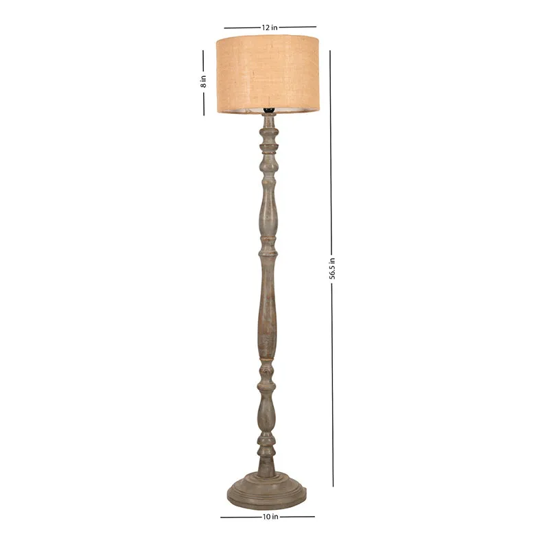 Hewn Floor Lamp - Brown media 5
