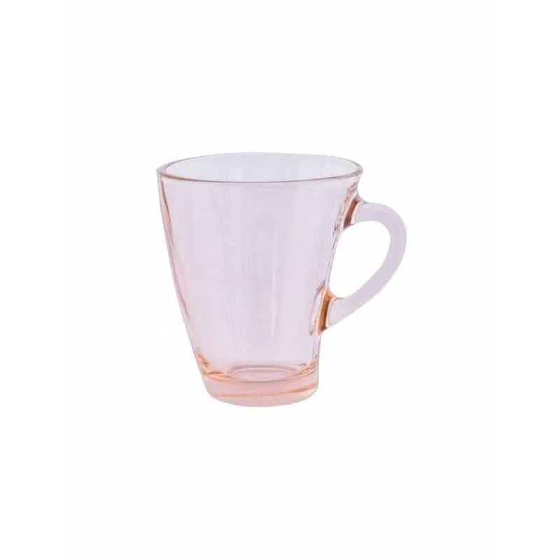 Pasabahce Glass Tea Cup (170 mL Each) /Pink)- Set of Six media 4