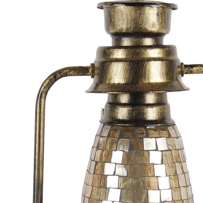Avina Mosaic Lantern Iron Table Lamp - Gold media 3