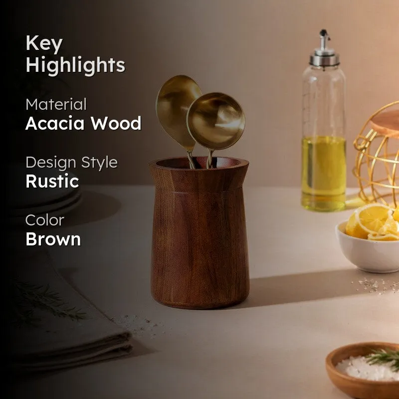 Rustiq Wooden Cutlery Holder media 2
